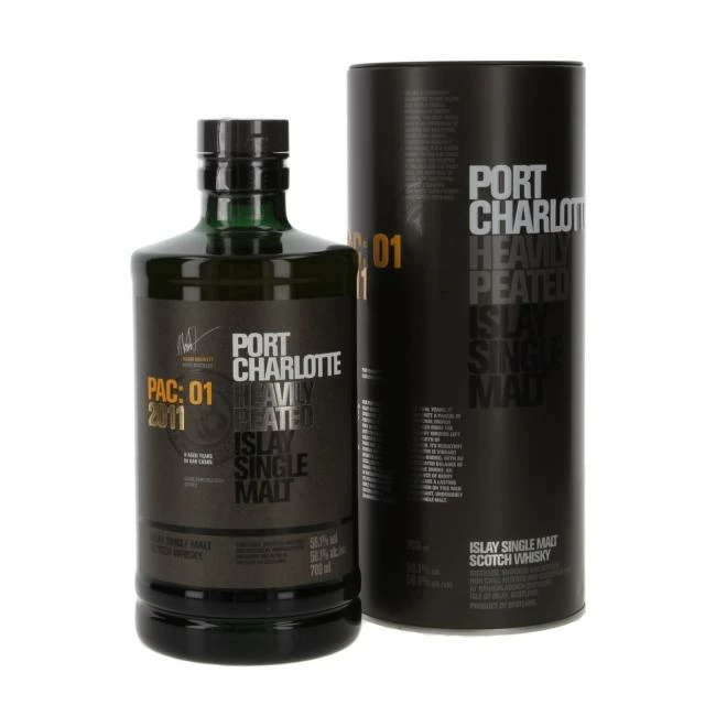 Port Charlotte PAC: 01 Heavily Peated 8 Jahre 2011/ 1 Port Charlotte PAC: 01 Heavily Peated 8 Jahre 2011/