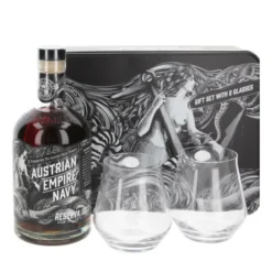 Austrian Empire Navy Rum Reserve 1863 Inkl. 2 Gläser